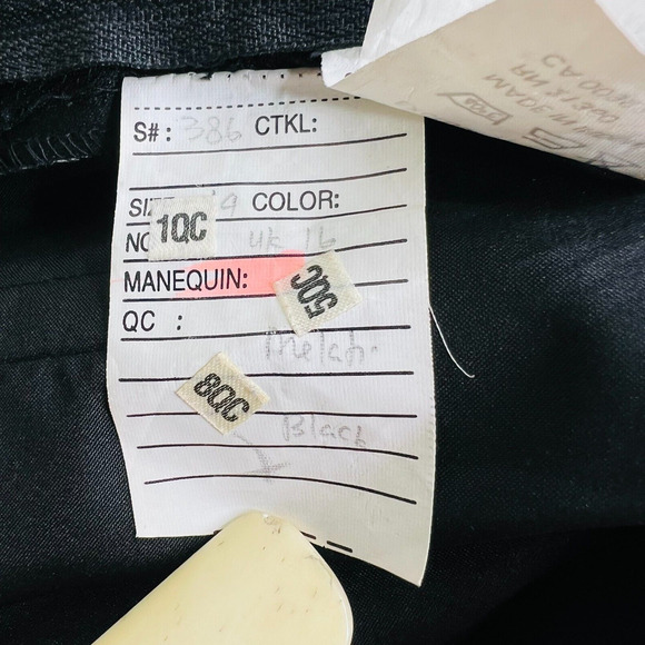 Mori‎ Lee by Madeline Gardner Dress Sz 13/14 Fit 10/12 Black Floral Lace No Belt - Picture 15 of 15